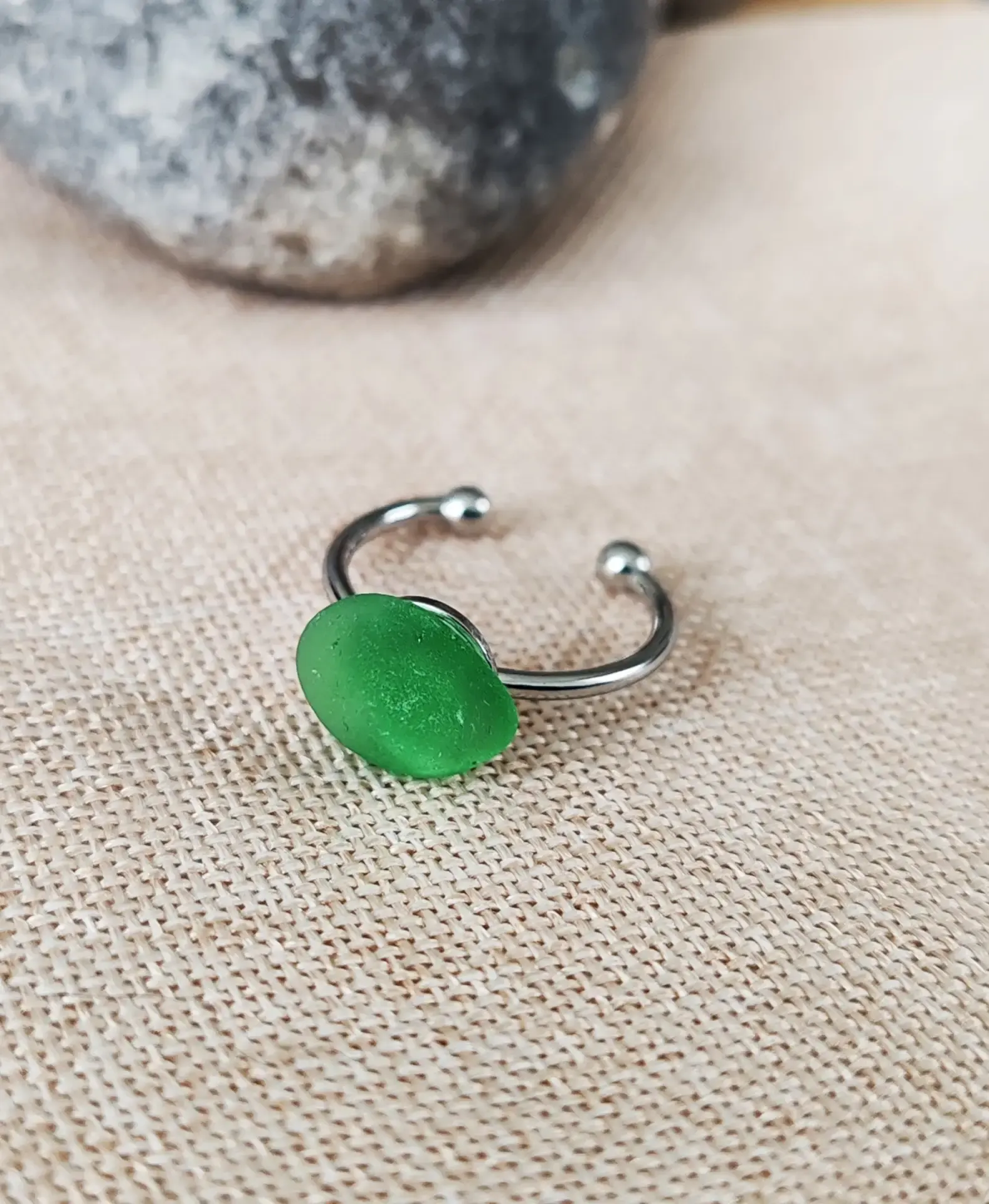 bague vanikoro argentée