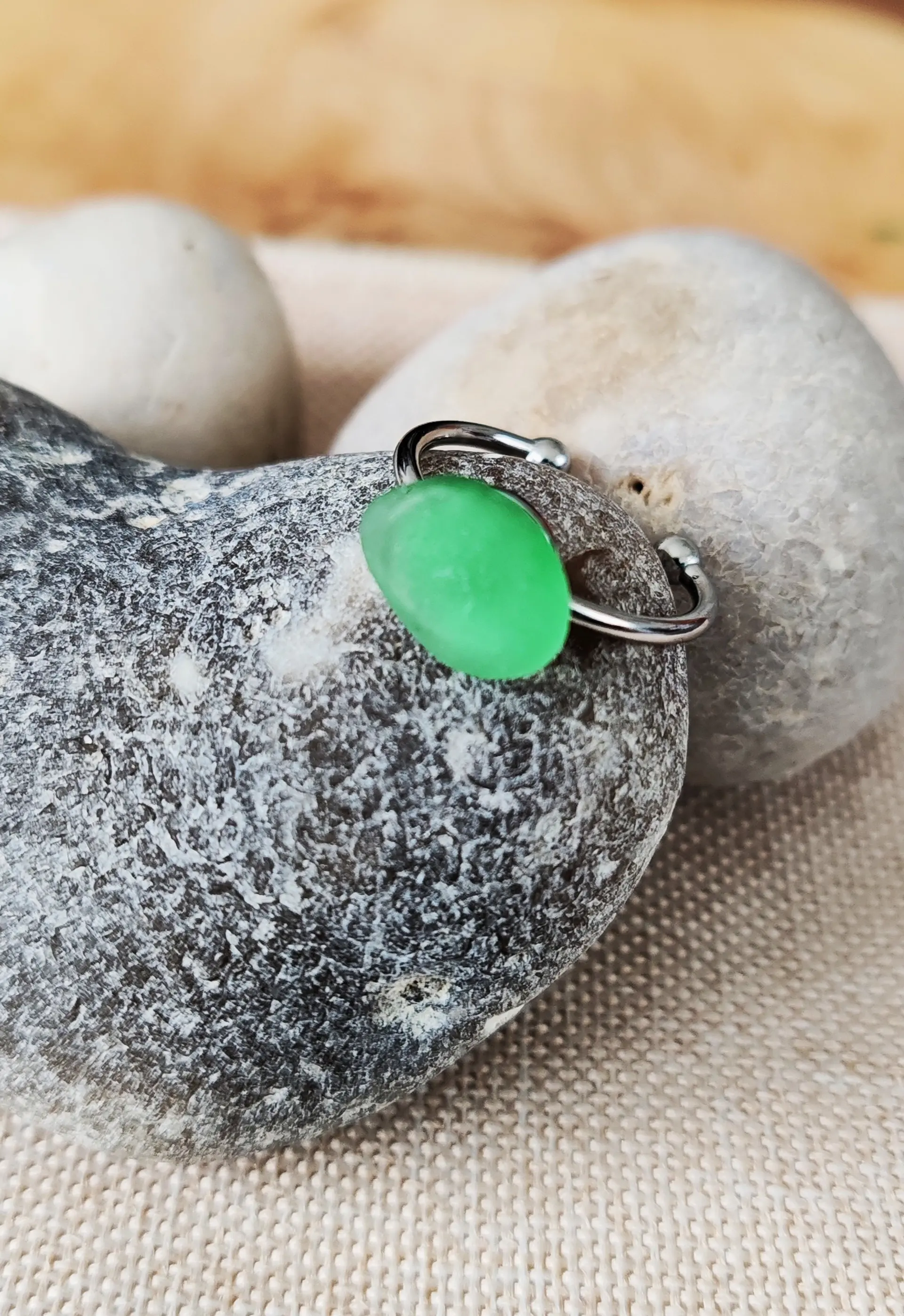 bague vanikoro argentée, vue 2