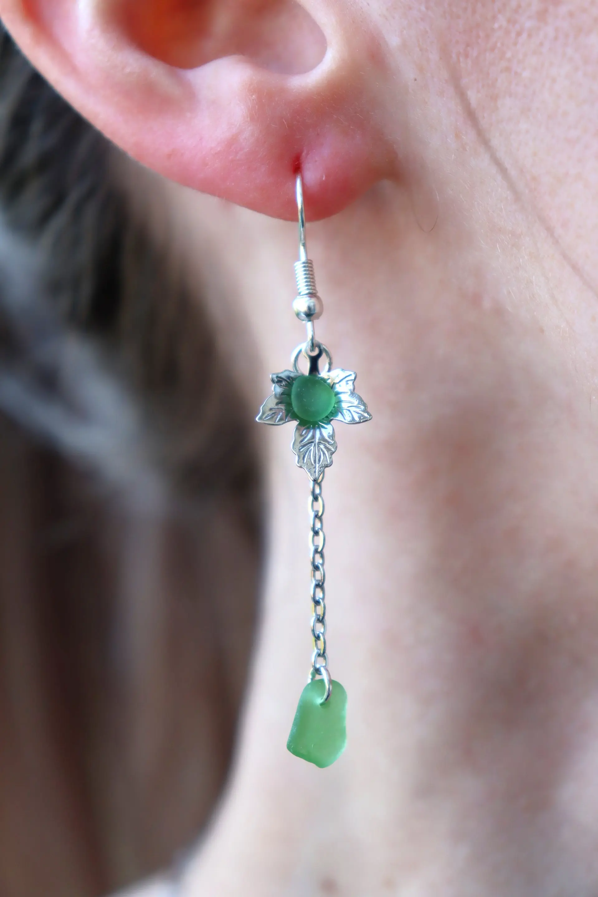Boucles d’oreilles Naïade, vue 2