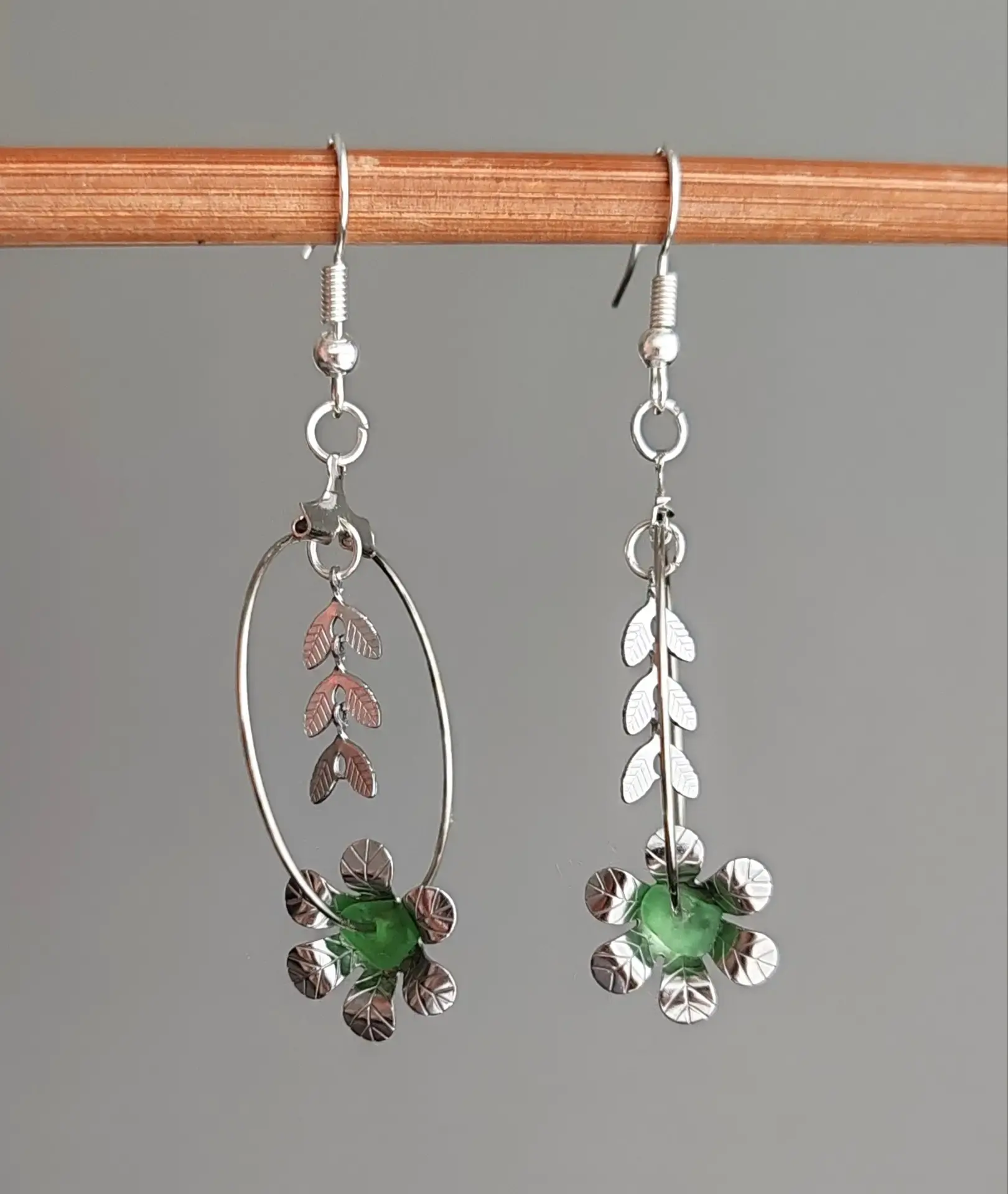 Boucles d’oreilles Sable d’argent