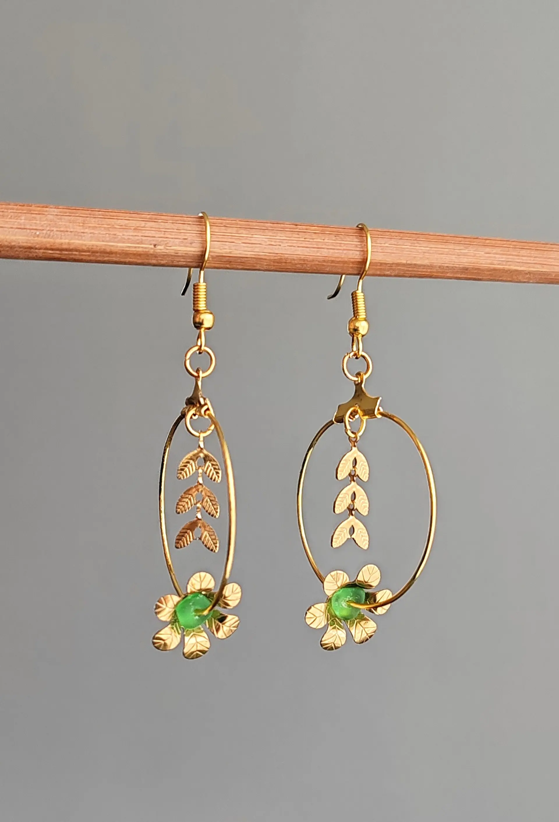 Boucles d’oreilles Sable d’or