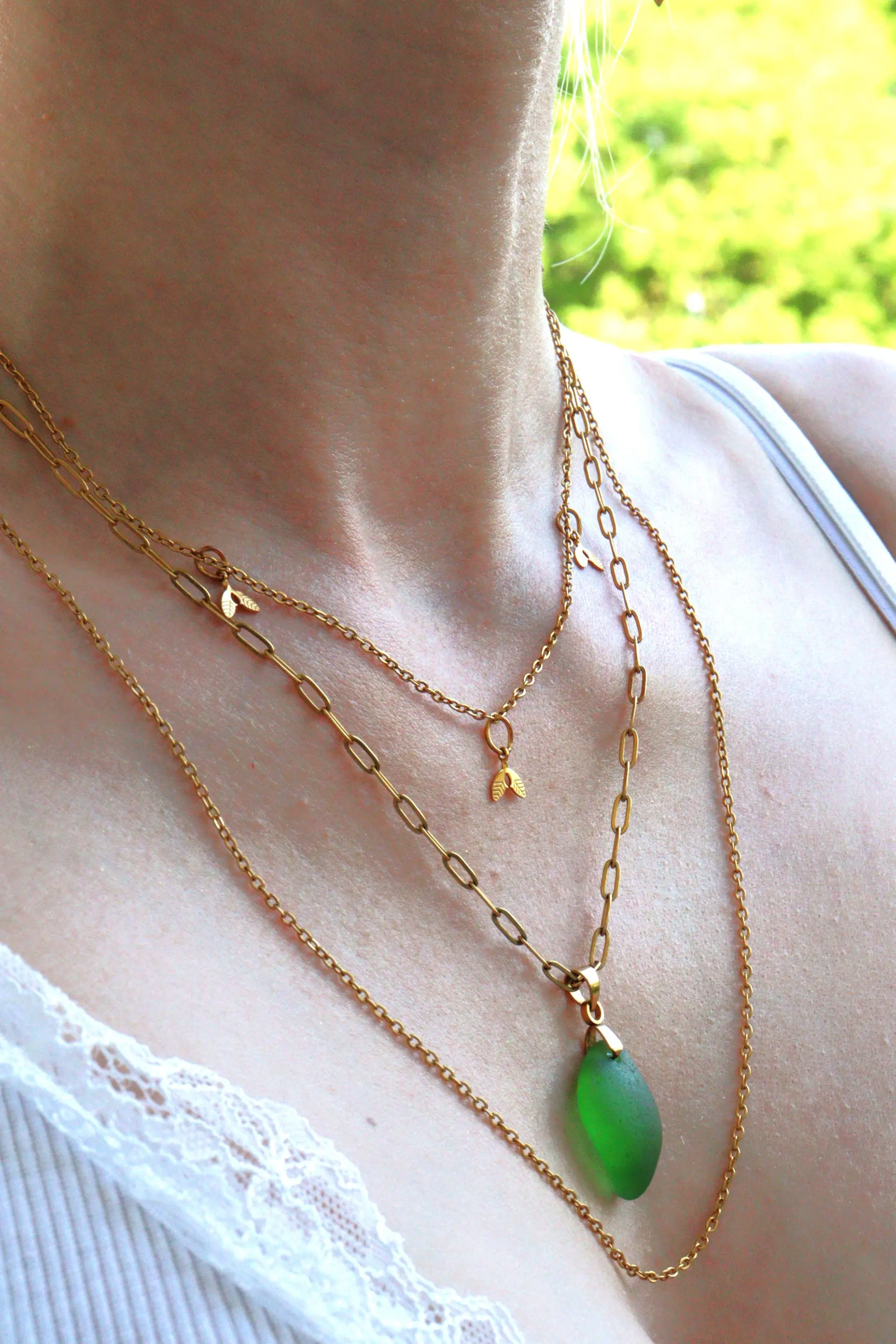 collier Lerins multi-rangs, vue 2